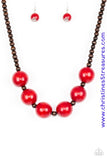 Oh My Miami - Red Necklace ~ Paparazzi