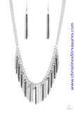 Retro Edge - Black Necklace ~ Paparazzi