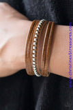 Rogue Rebel - Brown Urban Snap Wrap ~ Paparazzi