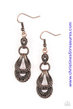 Romantic Radiance - Copper Earrings ~ Paparazzi