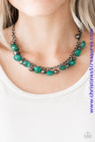 Runway Rebel - Green Necklace ~ Paparazzi