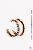 Rural Rio - Copper Earrings ~ Paparazzi