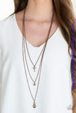 Secret Heart - Copper Necklace ~ Paparazzi
