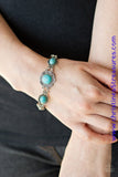 Embossed in whimsical filigree, ornate silver frames link with a collection of refreshing turquoise stone frames around the wrist for a seasonal flair. Features an adjustable clasp closure. Sold as one individual bracelet. Get The Complete Look! Necklace: "Desert Dreamin' - Blue" (Sold Separately)   P9SE-BLXX-250JA