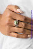 Set In Stone- Green Ring ~ Paparazzi