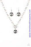 She Sparkles On - Silver Necklace ~ Paparazzi