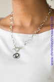 She Sparkles On - Silver Necklace ~ Paparazzi