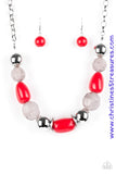South Shore Sensation - Red Necklace ~ Paparazzi