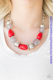 South Shore Sensation - Red Necklace ~ Paparazzi