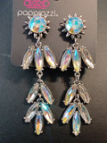 Space Age Sparkle - Yellow Earrings ❤️ Paparazzi