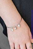 Sparkling Splendor - White Cuff ~ Paparazzi Bracelets