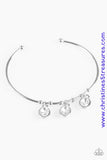 Sparkling Splendor - White Cuff ~ Paparazzi Bracelets