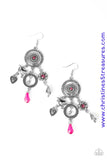 Springtime Essence - Pink Earrings ~ Paparazzi