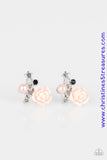 Starlet Shimmer Eifel Tower - Pink Post Earrings ~ Paparazzi