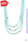 Staycation All I Ever Wanted - Blue Necklace ~ Paparazzi