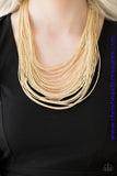 Streaming Starlight - Gold Necklace ~ Paparazzi