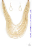 Streaming Starlight - Gold Necklace ~ Paparazzi