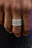 Tactical Gear - Silver Ring ~ Paparazzi Rings