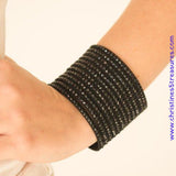 The Boss Is Back - Black Urban Snap Bracelet ~ Paparazzi