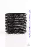 The Boss Is Back - Black Urban Snap Bracelet ~ Paparazzi