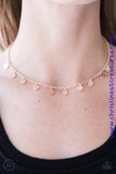 The Fringe Zone - Rose Gold Necklace ~ Paparazzi