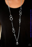 The Glow-Est Of Glow - Black Lanyard ~ Paparazzi