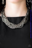 The Speed Of Starlight - Gunmetal Necklace ~ Paparazzi
