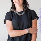 The Speed Of Starlight - Gunmetal Necklace ~ Paparazzi