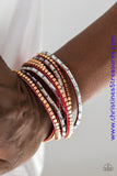 This Time With Attitude - Red Urban Wrap Bracelet ~ Paparazzi