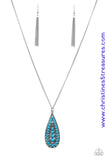 Tiki Tease - Blue Necklace ~ Paparazzi