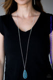Tiki Tease - Blue Necklace ~ Paparazzi
