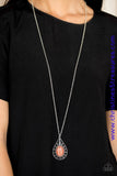 Total Tranquility - Orange Necklace ~ Paparazzi