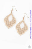 Totally Taj Mahal - Rose Gold Earrings ~ Paparazzi