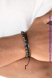 Treasure Trail - Black Urban Slip Knot Bracelet ~ Paparazzi