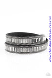 True Glitz - Black Wrap Bracelet ~ Paparazzi