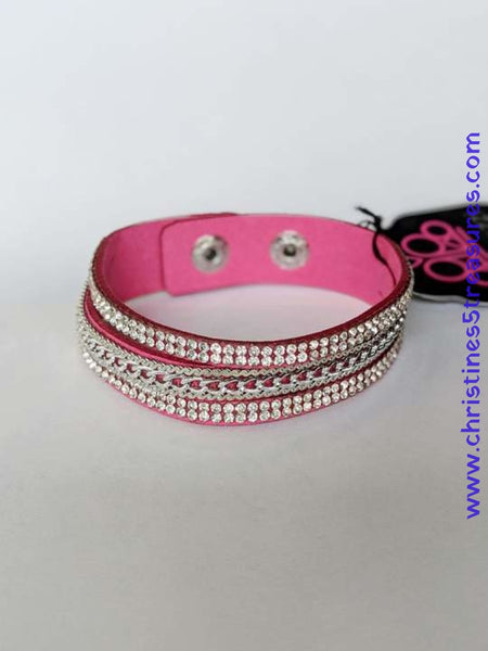 Unstoppable - Pink Urban Snap Bracelet ~ Paparazzi Bracelets