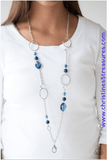 Very Visionary - Blue Lanyard Necklace ~ Paparazzi