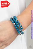 Vibrant Verve - Blue Bracelet Paparazzi Bracelets