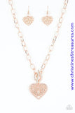 Victorian Romance - Rose Gold Necklace ~ Paparazzi