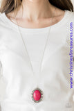 Vintage Vanity - Pink Necklace ~ Paparazzi