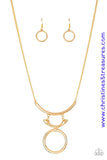 Walk Like An Egyptian - Gold Necklace ~ Paparazzi