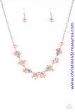 Weekday Wedding - Orange/coral Necklace ~ Paparazzi