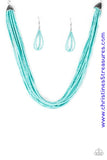 Wide Open Spaces - Blue Necklace ~ Paparazzi
