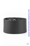 Wild Wrangler - Black Urban Snap Wrap Bracelet ~ Paparazzi