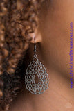 Wisteria Histeria - Black Earrings ~ Paparazzi