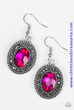 Wonderfully West Side Story - Pink Earrings ~ Paparazzi