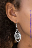Your Eyes Only - White Earrings ~ Paparazzi