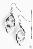 Your Eyes Only - White Earrings ~ Paparazzi
