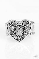 What A Heart - Silver Ring Paparazzi Fashion Fix