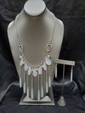 Roaring Riviera - White Necklace ~ Paparazzi